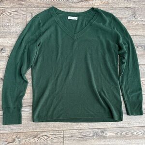 V-Neck Green Sweater Croft & Barrow XL